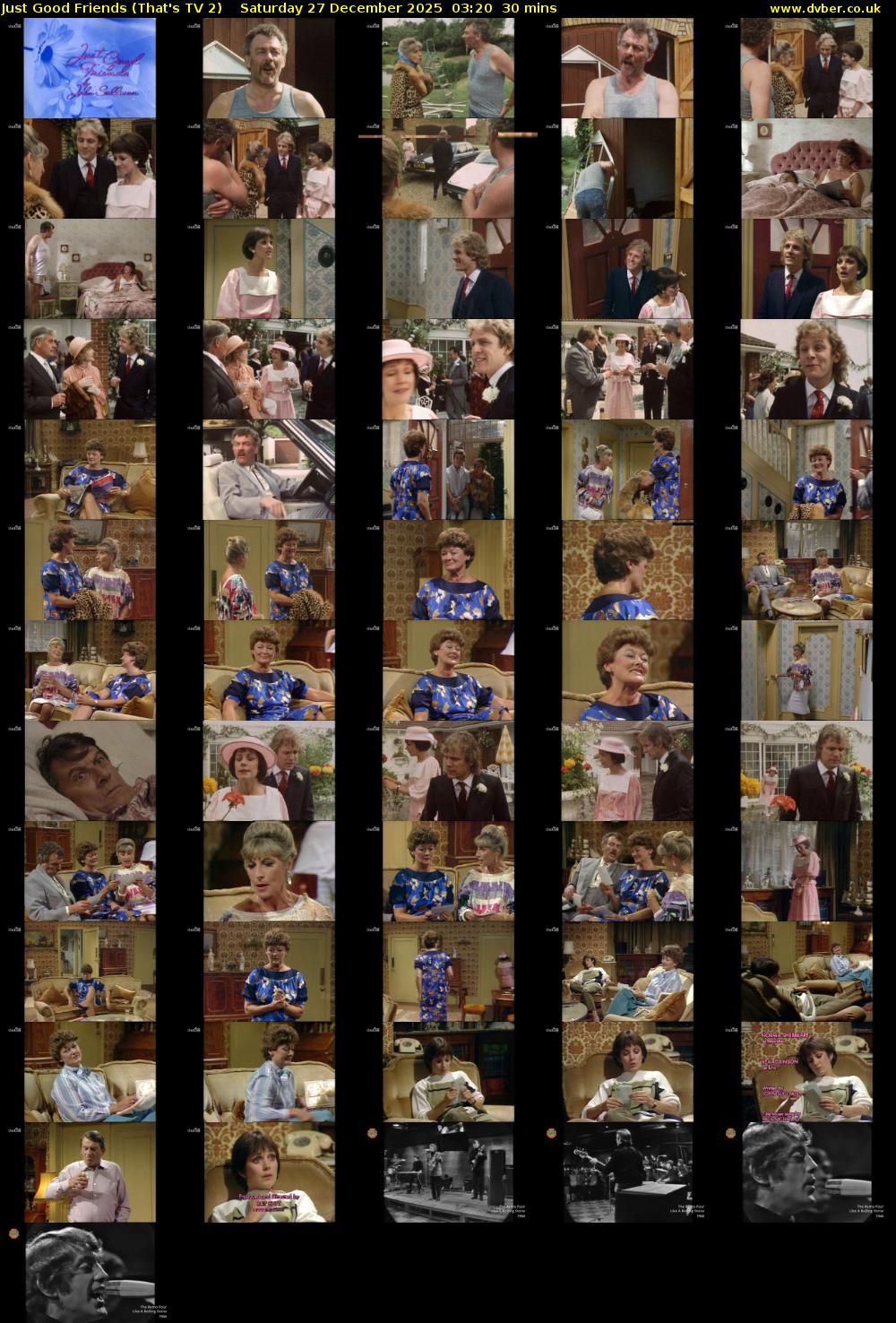 Just Good Friends (That's TV 2) Saturday 27 December 2025 03:20 - 03:50