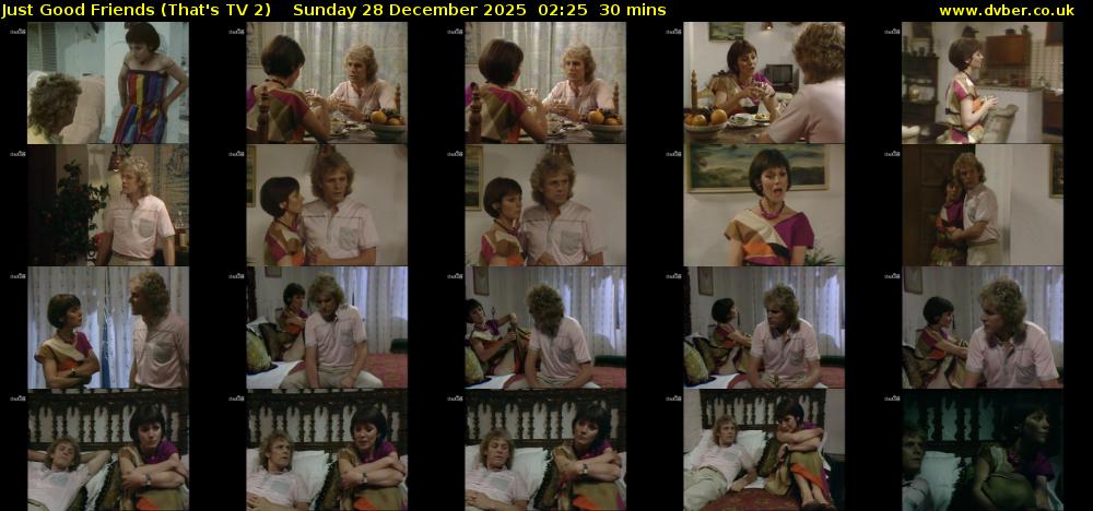 Just Good Friends (That's TV 2) Sunday 28 December 2025 02:25 - 02:55