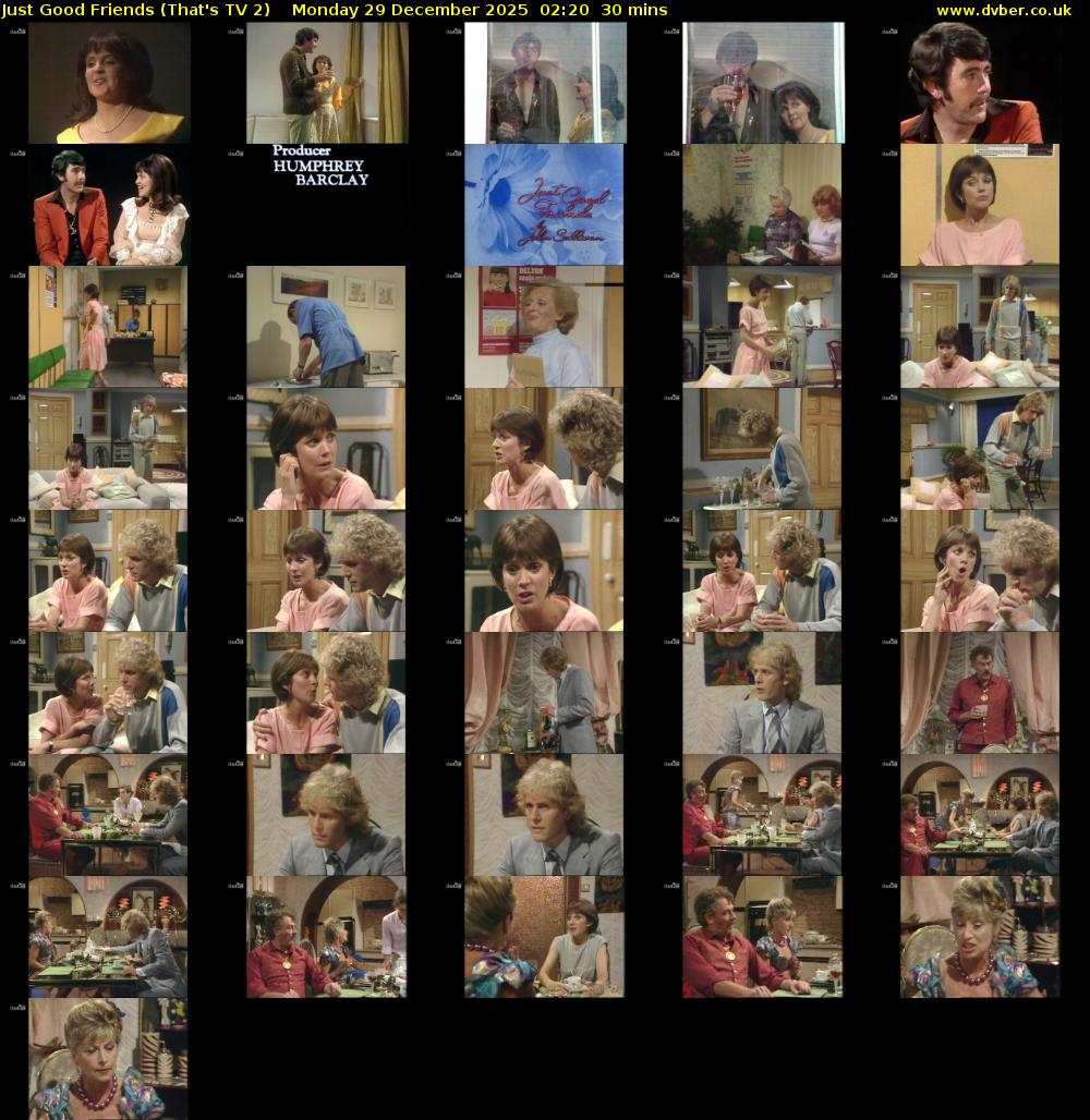 Just Good Friends (That's TV 2) Monday 29 December 2025 02:20 - 02:50