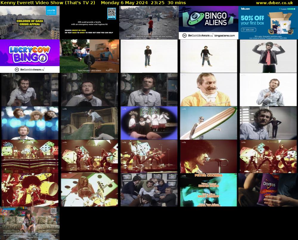 Kenny Everett Video Show (That's TV 2) Monday 6 May 2024 23:25 - 23:55