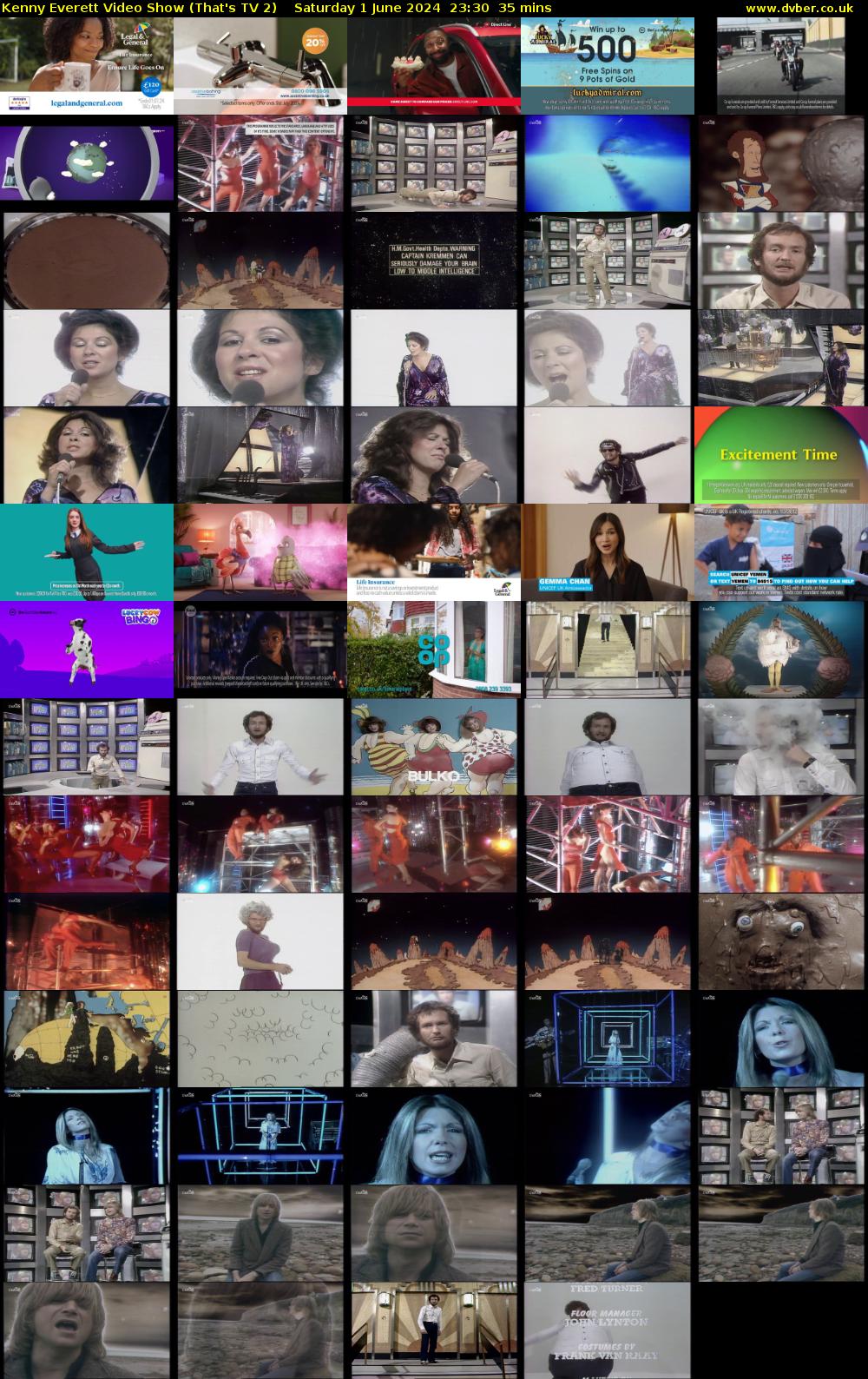 Kenny Everett Video Show (That's TV 2) Saturday 1 June 2024 23:30 - 00:05