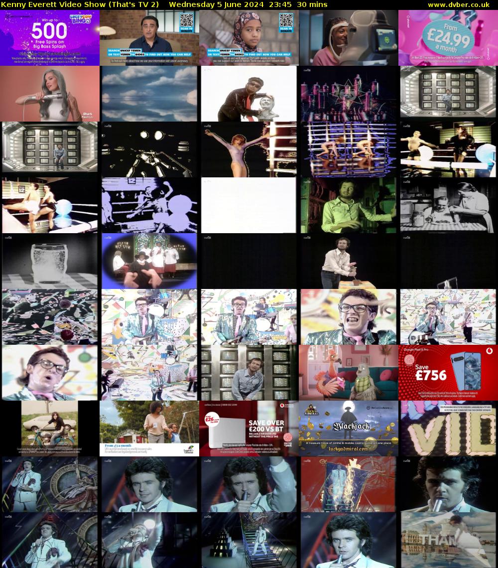 Kenny Everett Video Show (That's TV 2) Wednesday 5 June 2024 23:45 - 00:15