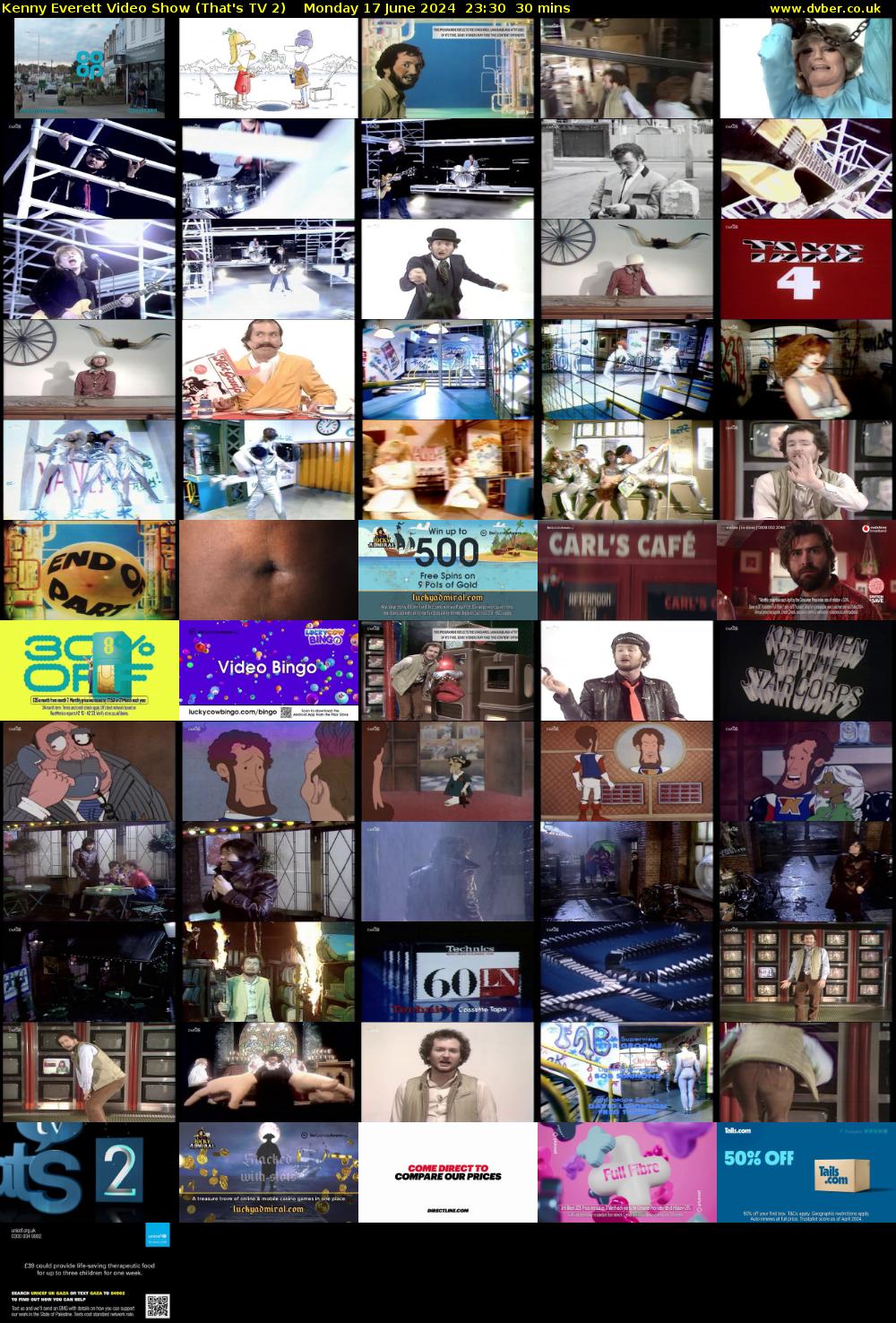 Kenny Everett Video Show (That's TV 2) Monday 17 June 2024 23:30 - 00:00
