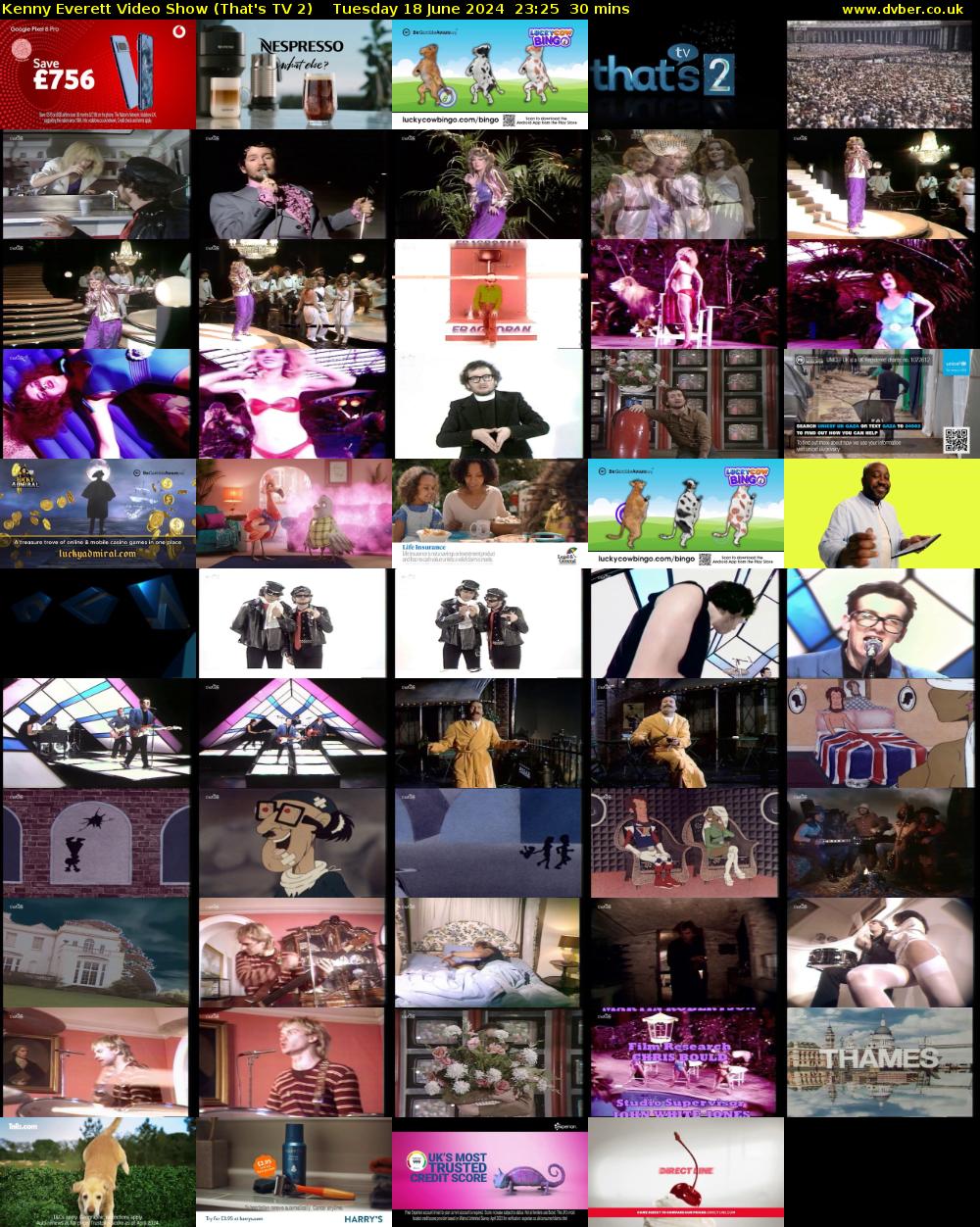 Kenny Everett Video Show (That's TV 2) Tuesday 18 June 2024 23:25 - 23:55