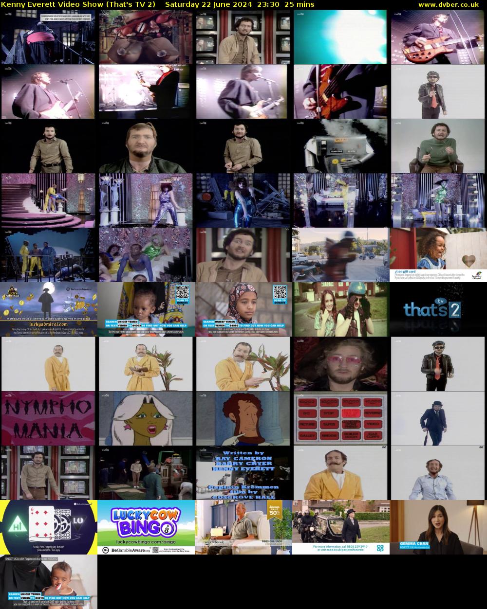 Kenny Everett Video Show (That's TV 2) Saturday 22 June 2024 23:30 - 23:55
