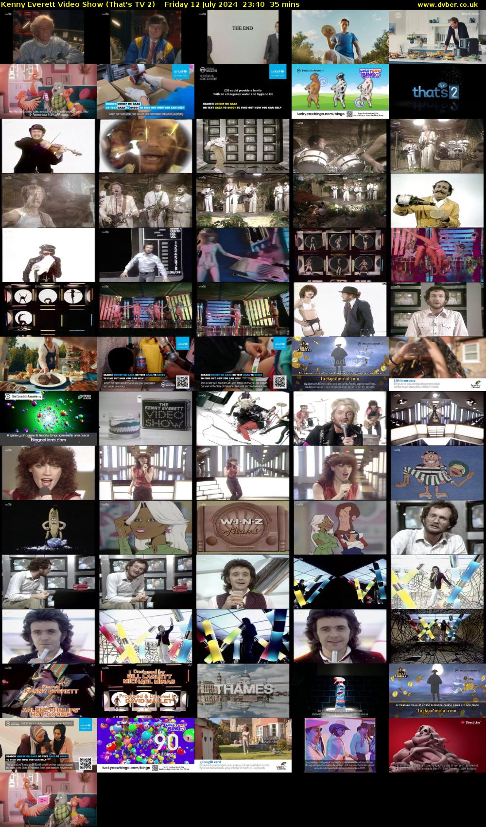 Kenny Everett Video Show (That's TV 2) Friday 12 July 2024 23:40 - 00:15
