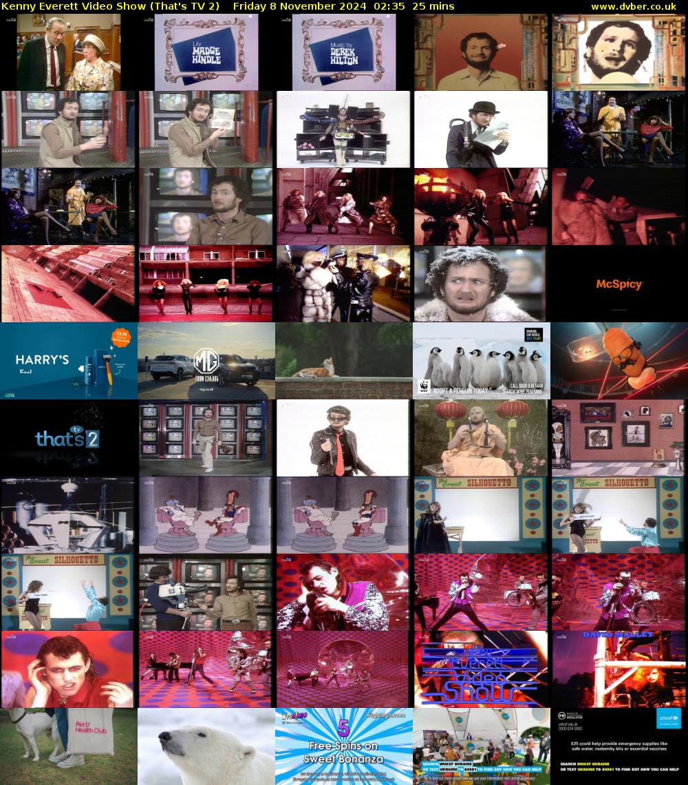 Kenny Everett Video Show (That's TV 2) Friday 8 November 2024 02:35 - 03:00
