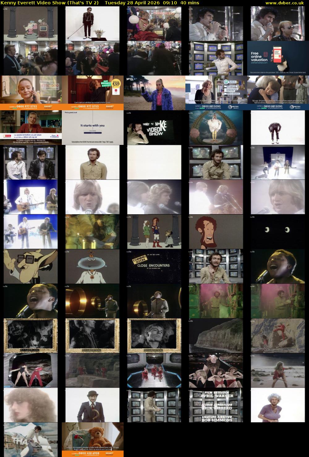 Kenny Everett Video Show (That's TV 2) Tuesday 28 April 2026 09:10 - 09:50