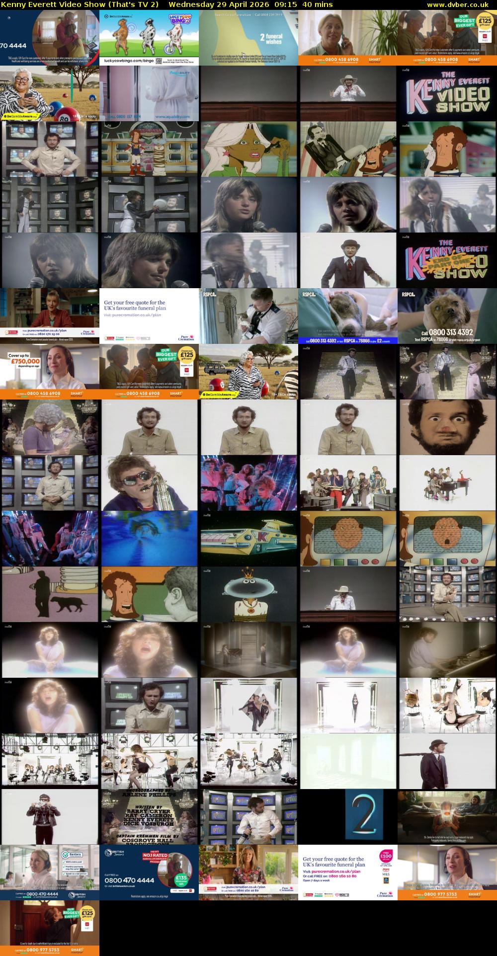 Kenny Everett Video Show (That's TV 2) Wednesday 29 April 2026 09:15 - 09:55
