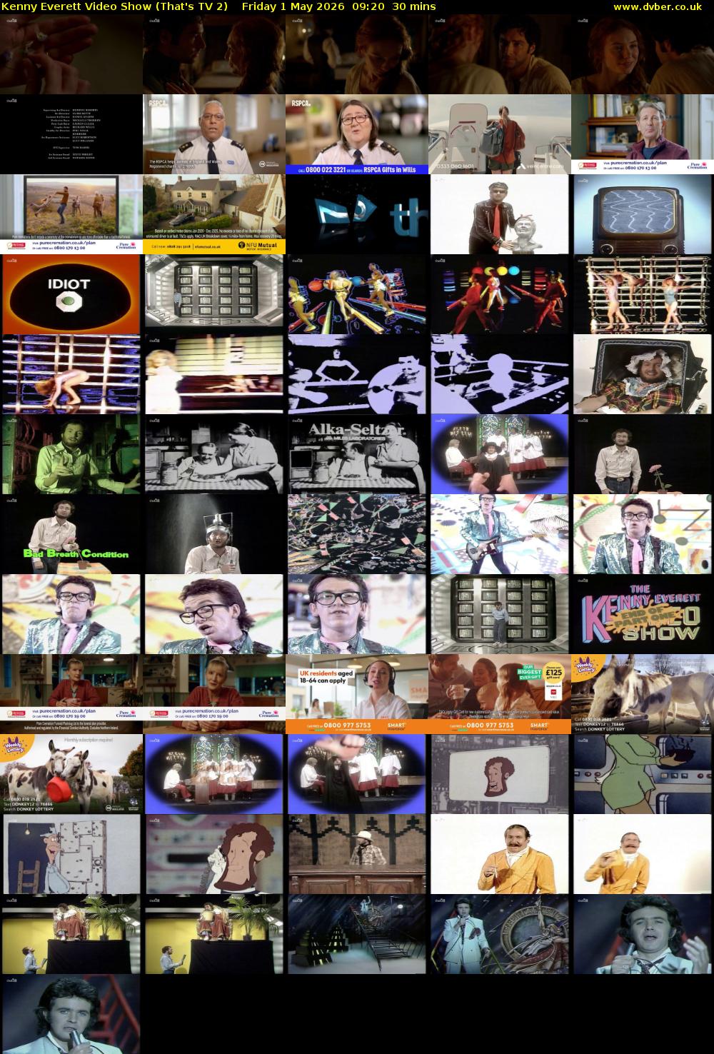 Kenny Everett Video Show (That's TV 2) Friday 1 May 2026 09:20 - 09:50