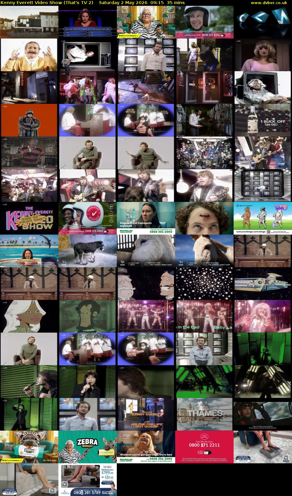 Kenny Everett Video Show (That's TV 2) Saturday 2 May 2026 09:15 - 09:50