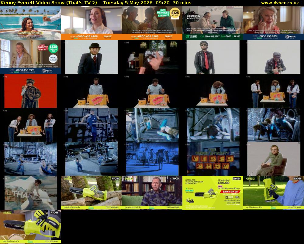 Kenny Everett Video Show (That's TV 2) Tuesday 5 May 2026 09:20 - 09:50