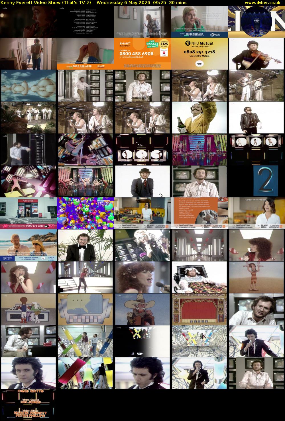 Kenny Everett Video Show (That's TV 2) Wednesday 6 May 2026 09:25 - 09:55