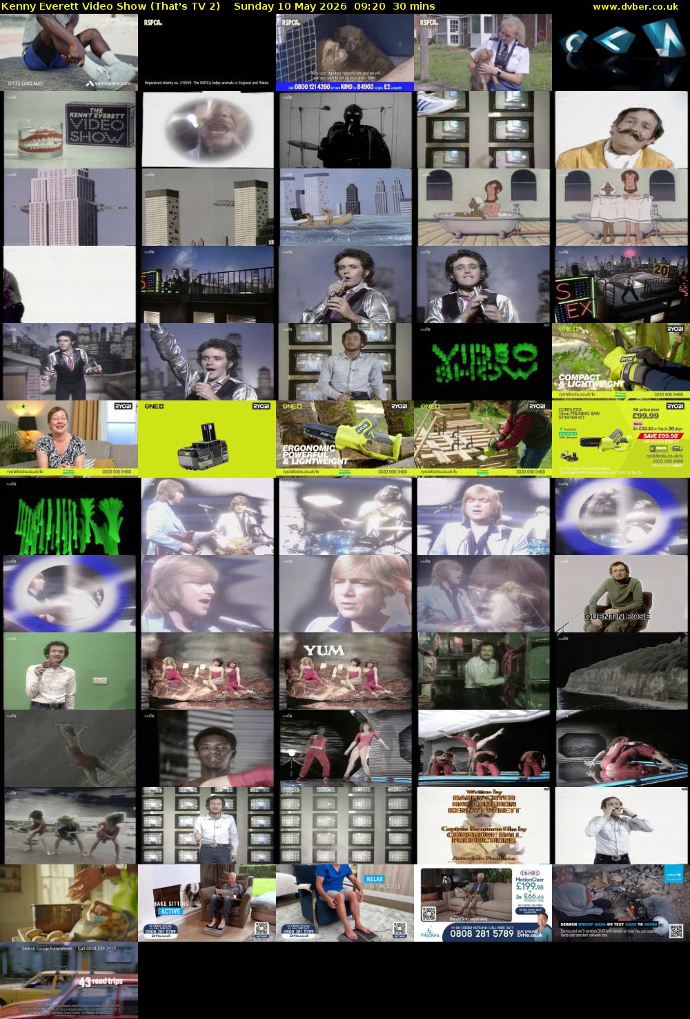 Kenny Everett Video Show (That's TV 2) Sunday 10 May 2026 09:20 - 09:50