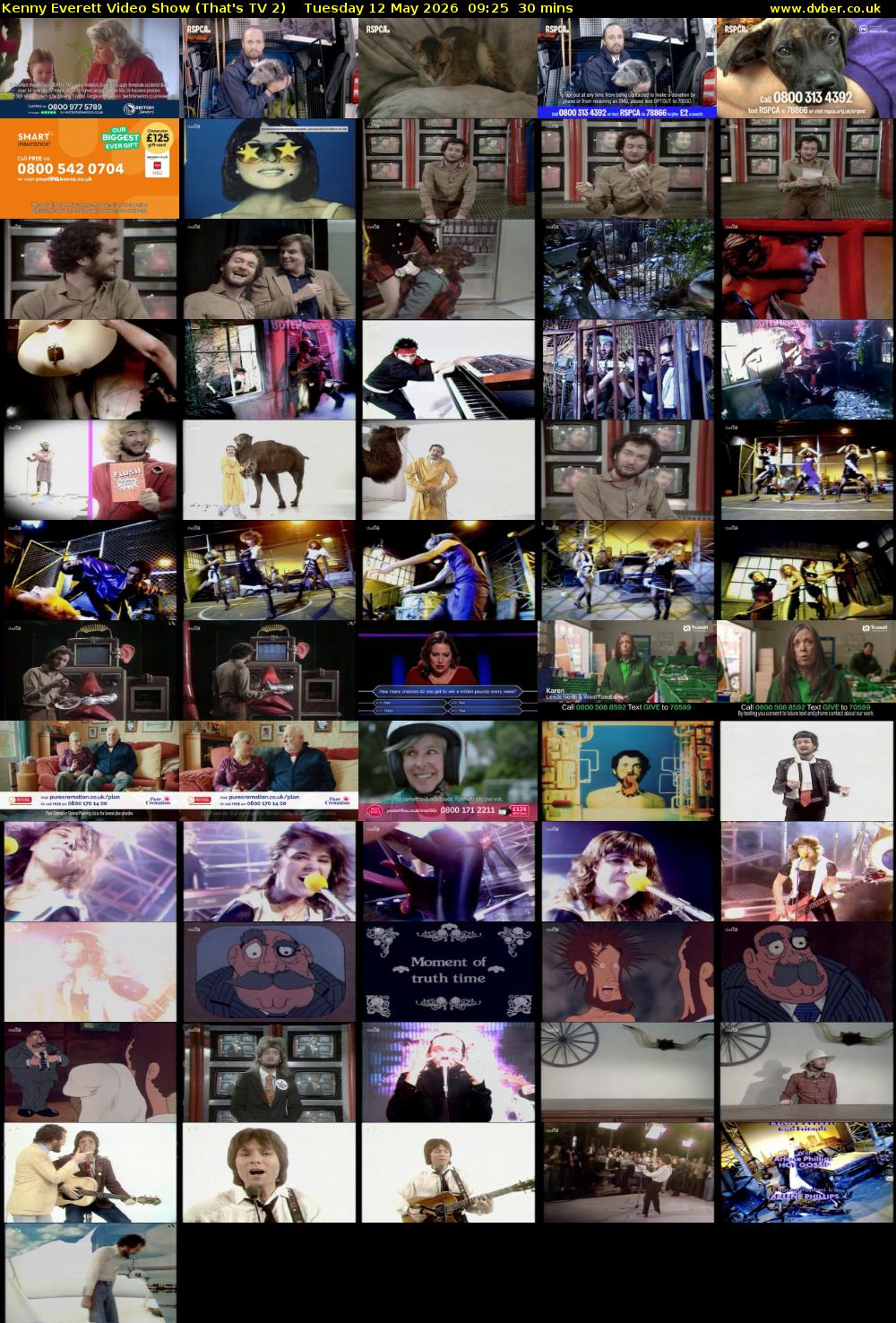 Kenny Everett Video Show (That's TV 2) Tuesday 12 May 2026 09:25 - 09:55