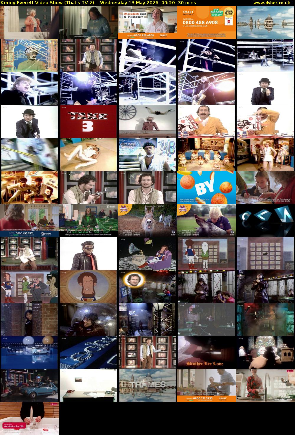 Kenny Everett Video Show (That's TV 2) Wednesday 13 May 2026 09:20 - 09:50
