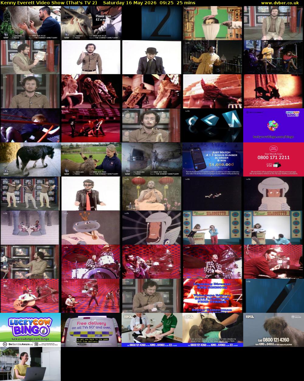 Kenny Everett Video Show (That's TV 2) Saturday 16 May 2026 09:25 - 09:50