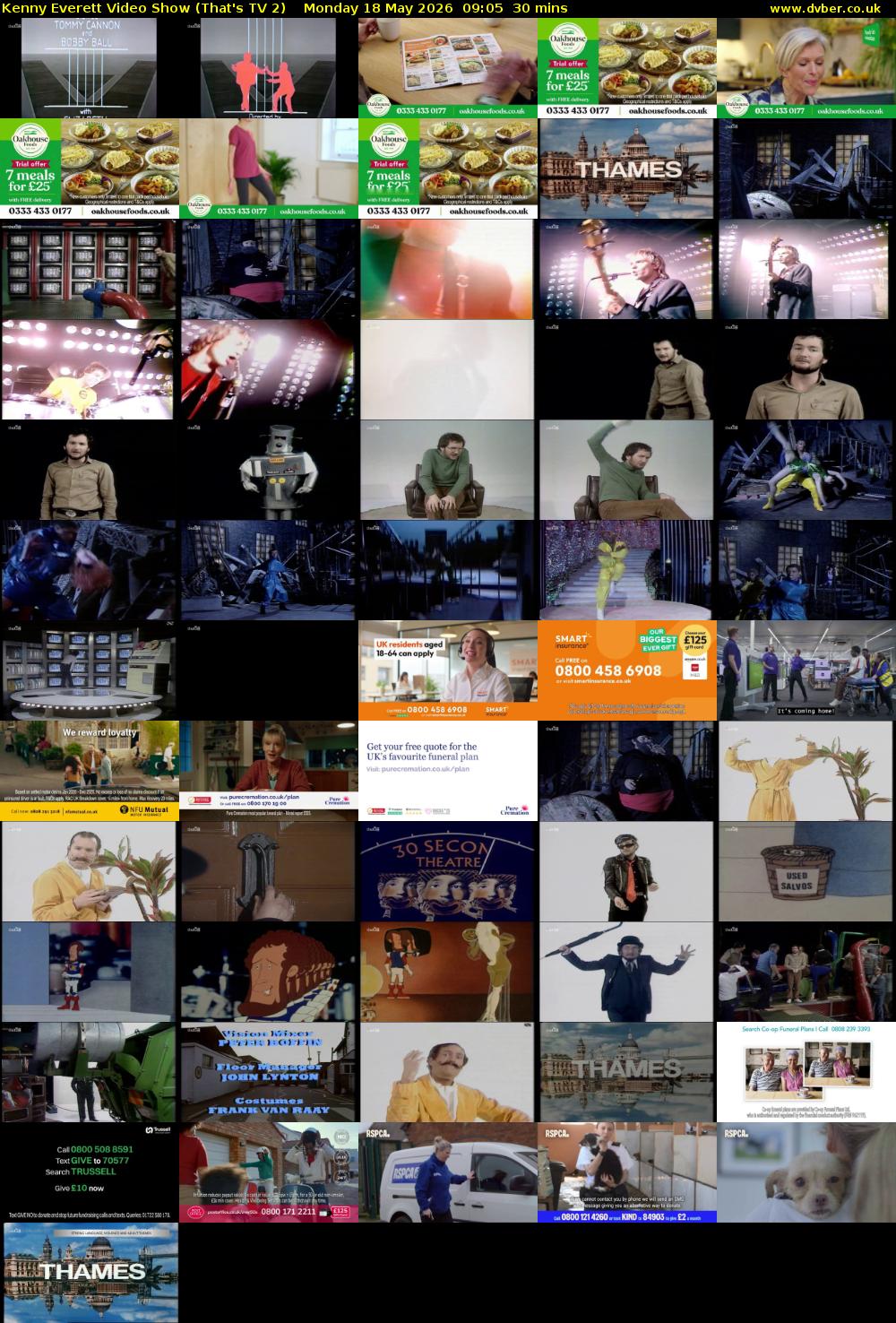 Kenny Everett Video Show (That's TV 2) Monday 18 May 2026 09:05 - 09:35
