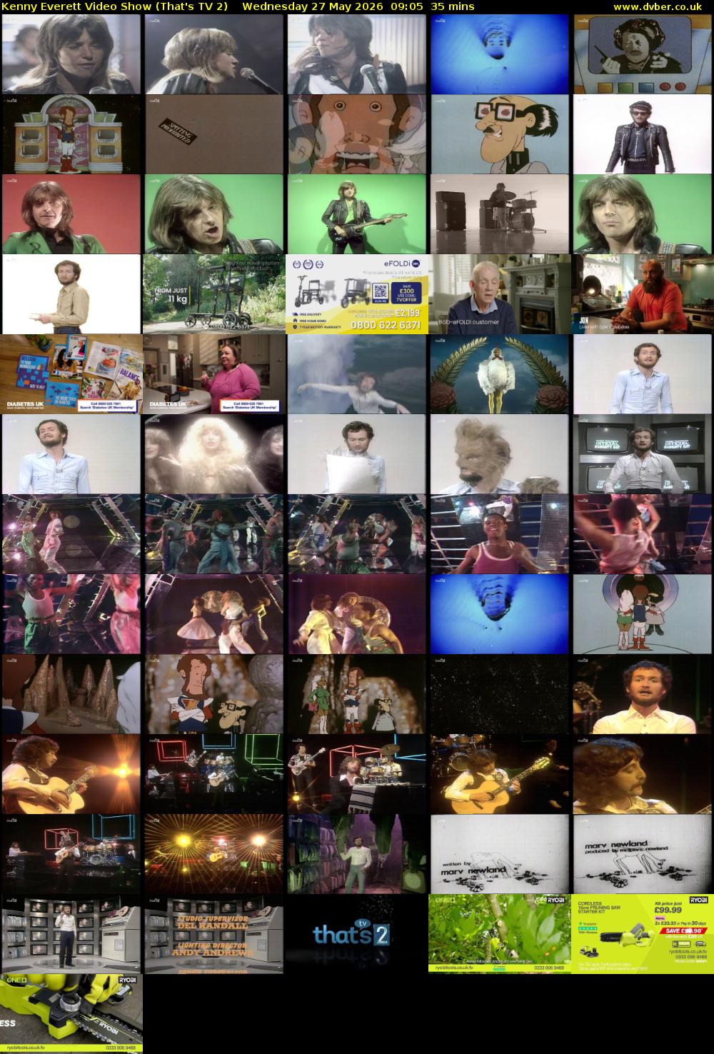 Kenny Everett Video Show (That's TV 2) Wednesday 27 May 2026 09:05 - 09:40