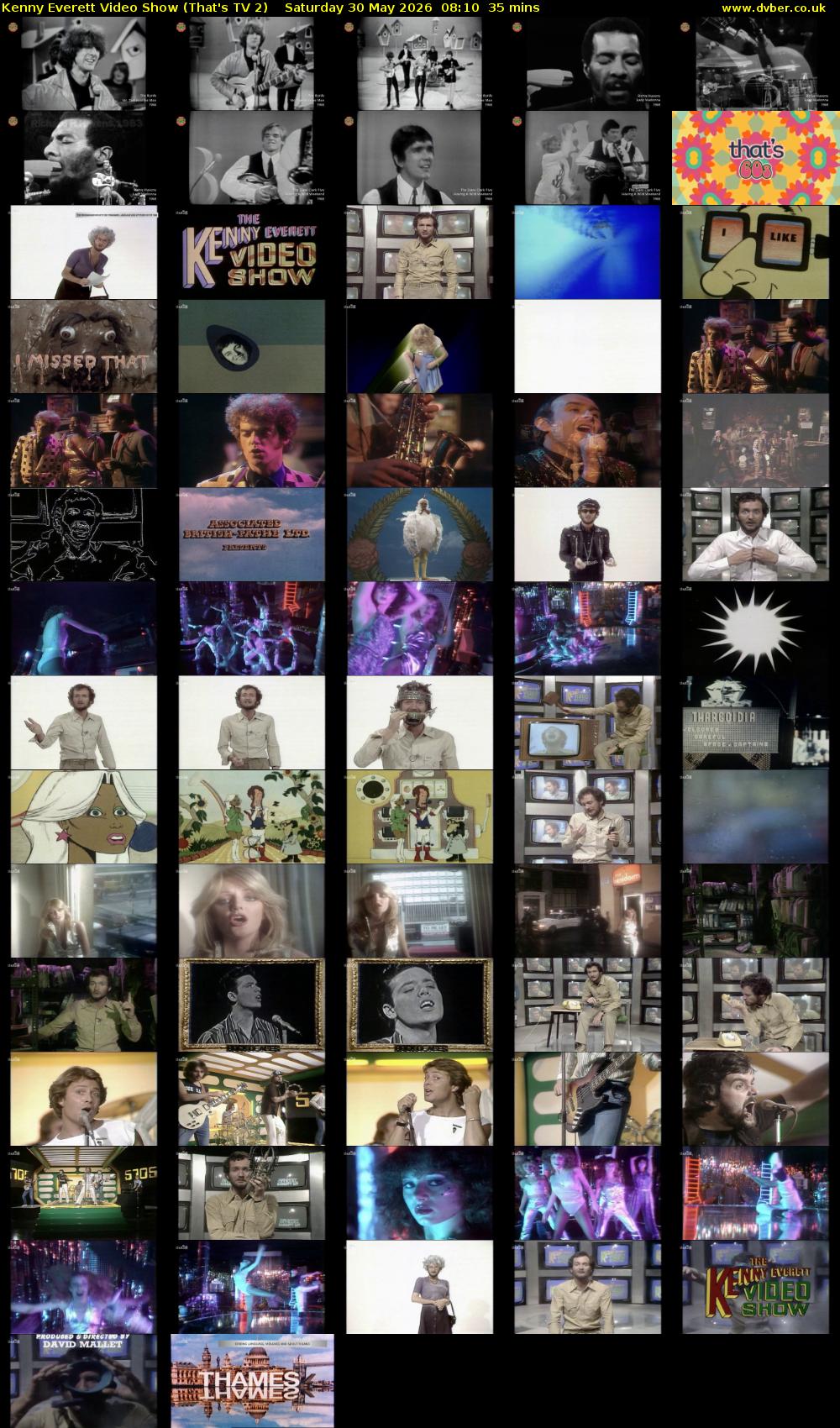 Kenny Everett Video Show (That's TV 2) Saturday 30 May 2026 08:10 - 08:45