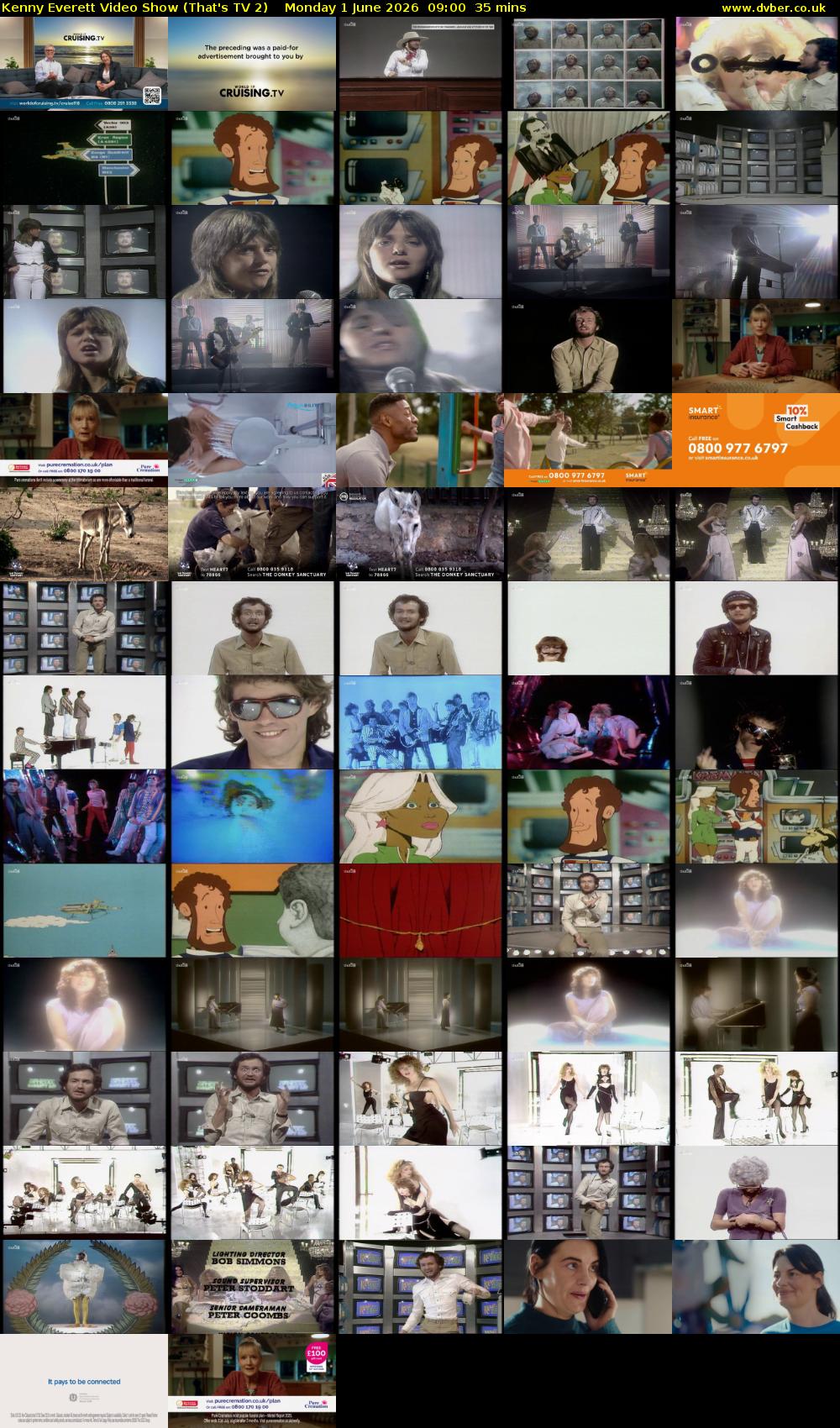 Kenny Everett Video Show (That's TV 2) Monday 1 June 2026 09:00 - 09:35