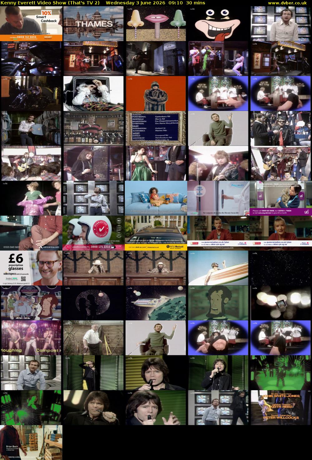 Kenny Everett Video Show (That's TV 2) Wednesday 3 June 2026 09:10 - 09:40