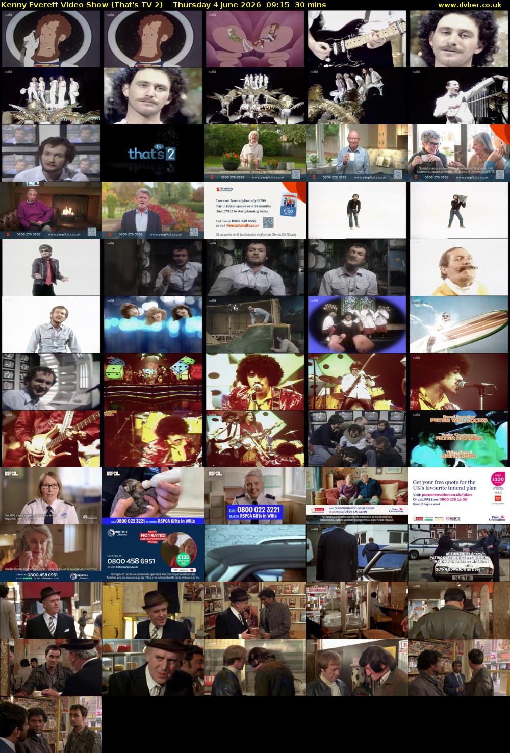 Kenny Everett Video Show (That's TV 2) Thursday 4 June 2026 09:15 - 09:45