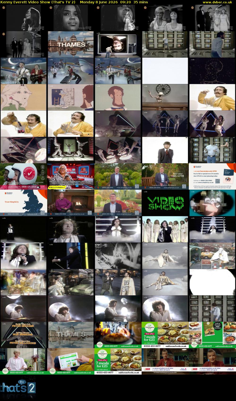 Kenny Everett Video Show (That's TV 2) Monday 8 June 2026 09:20 - 09:55