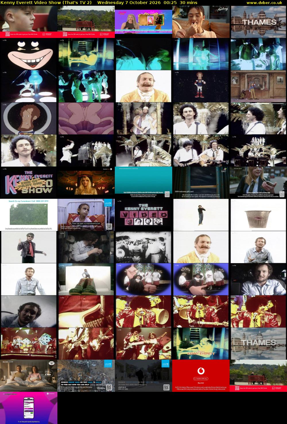 Kenny Everett Video Show (That's TV 2) Wednesday 7 October 2026 00:25 - 00:55