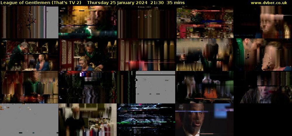 League of Gentlemen (That's TV 2) Thursday 25 January 2024 21:30 - 22:05