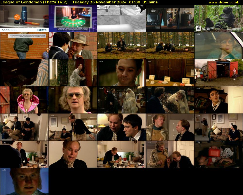 League of Gentlemen (That's TV 2) Tuesday 26 November 2024 01:00 - 01:35