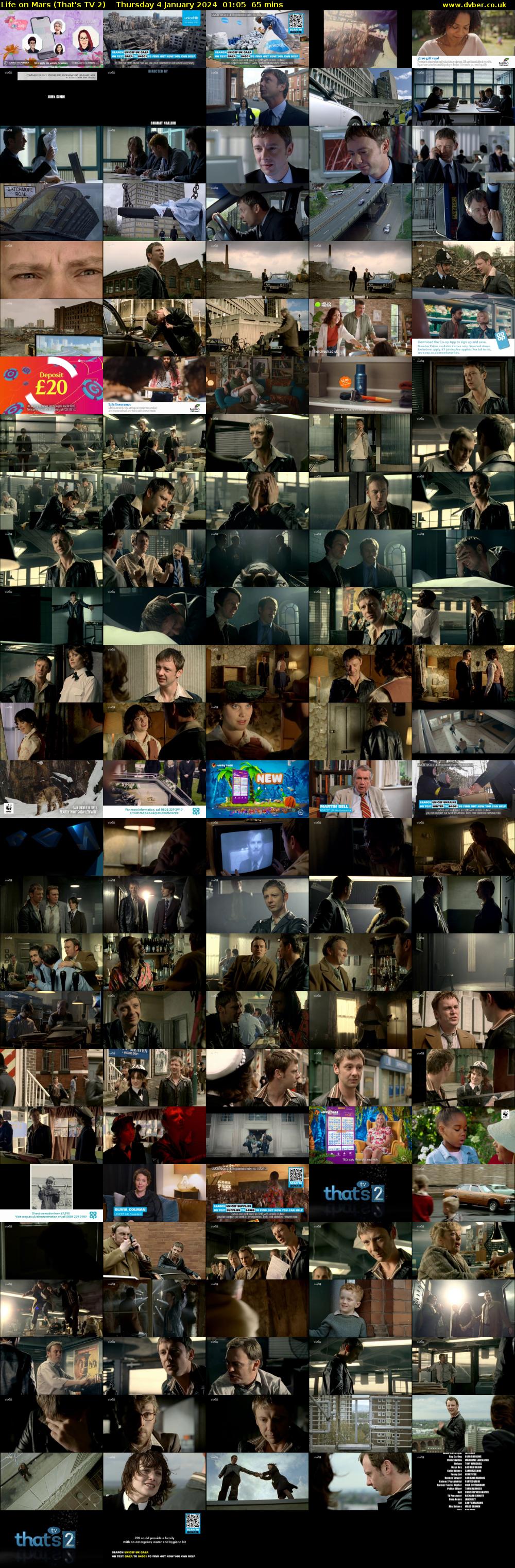 Life on Mars (That's TV 2) Thursday 4 January 2024 01:05 - 02:10