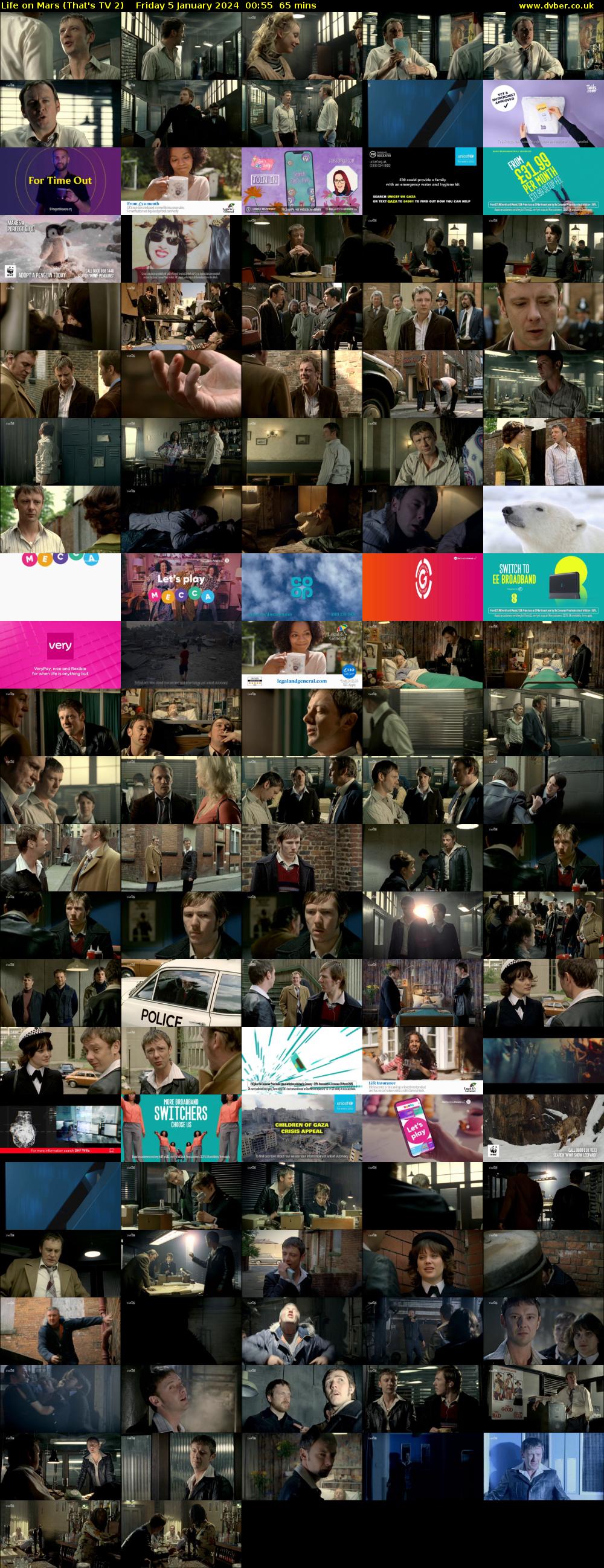 Life on Mars (That's TV 2) Friday 5 January 2024 00:55 - 02:00
