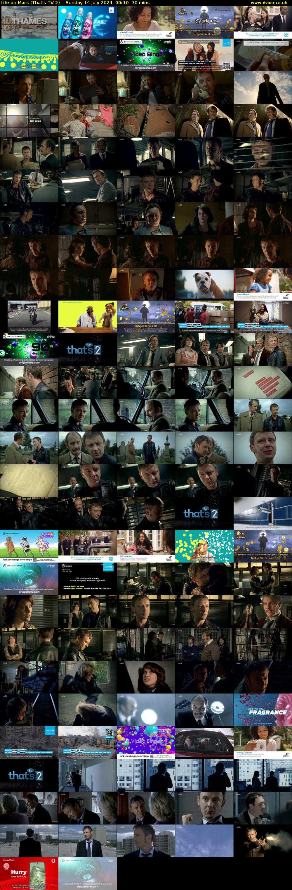 Life on Mars (That's TV 2) Sunday 14 July 2024 00:10 - 01:20