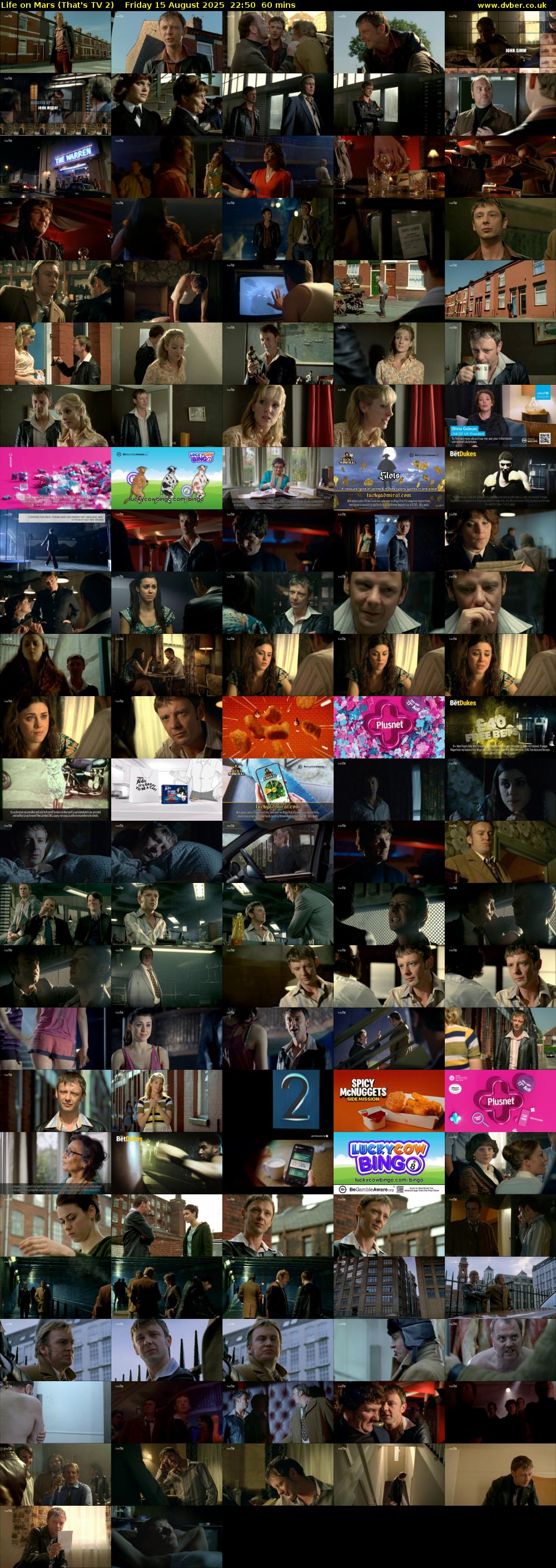 Life on Mars (That's TV 2) Friday 15 August 2025 22:50 - 23:50