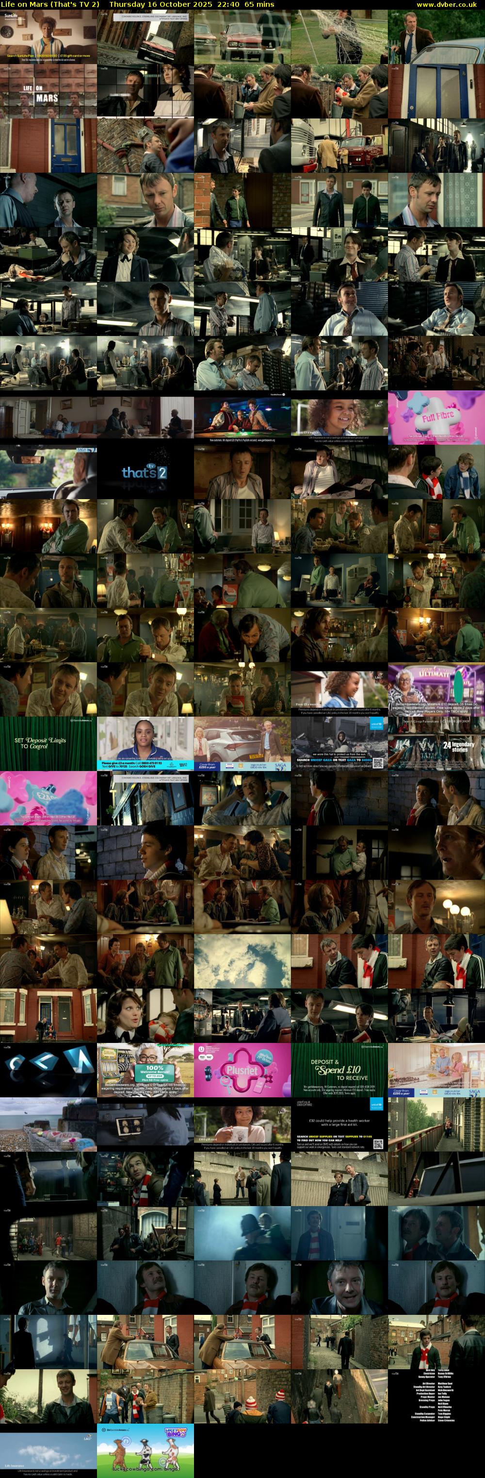 Life on Mars (That's TV 2) Thursday 16 October 2025 22:40 - 23:45