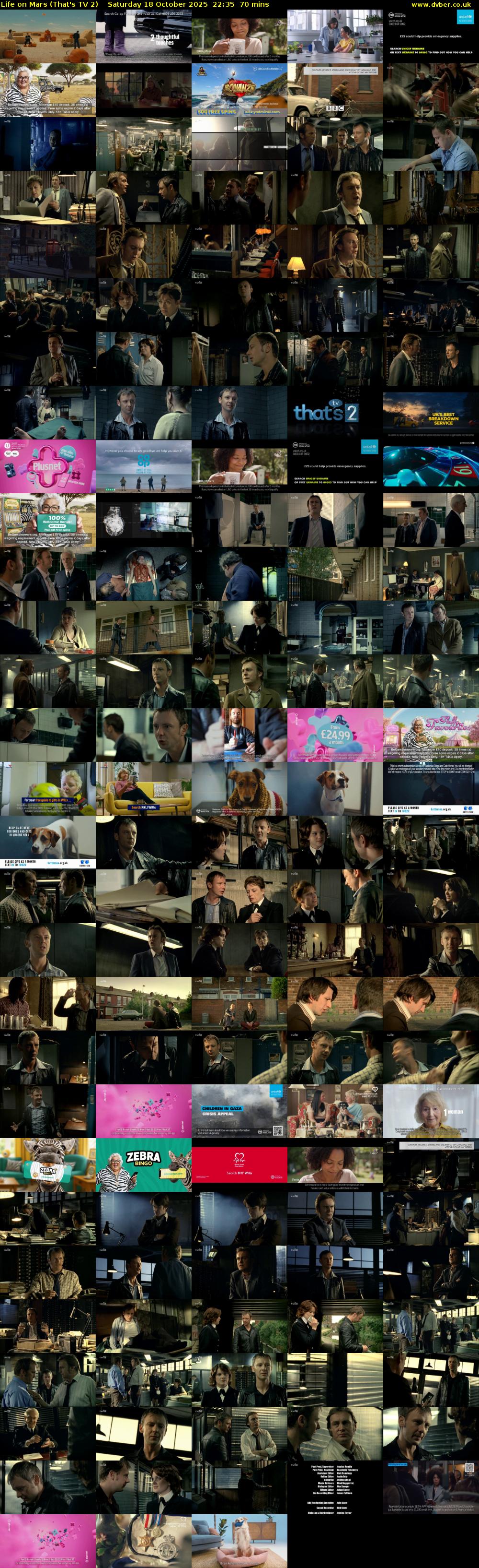 Life on Mars (That's TV 2) Saturday 18 October 2025 22:35 - 23:45