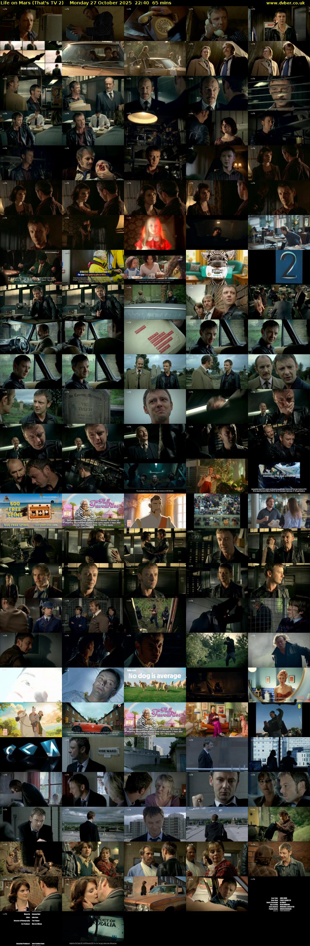 Life on Mars (That's TV 2) Monday 27 October 2025 22:40 - 23:45