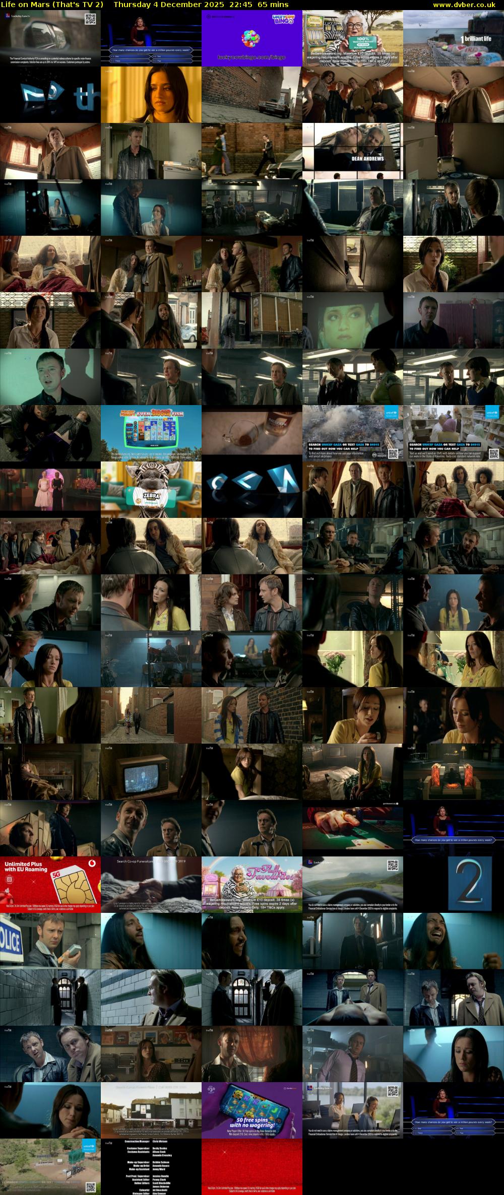 Life on Mars (That's TV 2) Thursday 4 December 2025 22:45 - 23:50