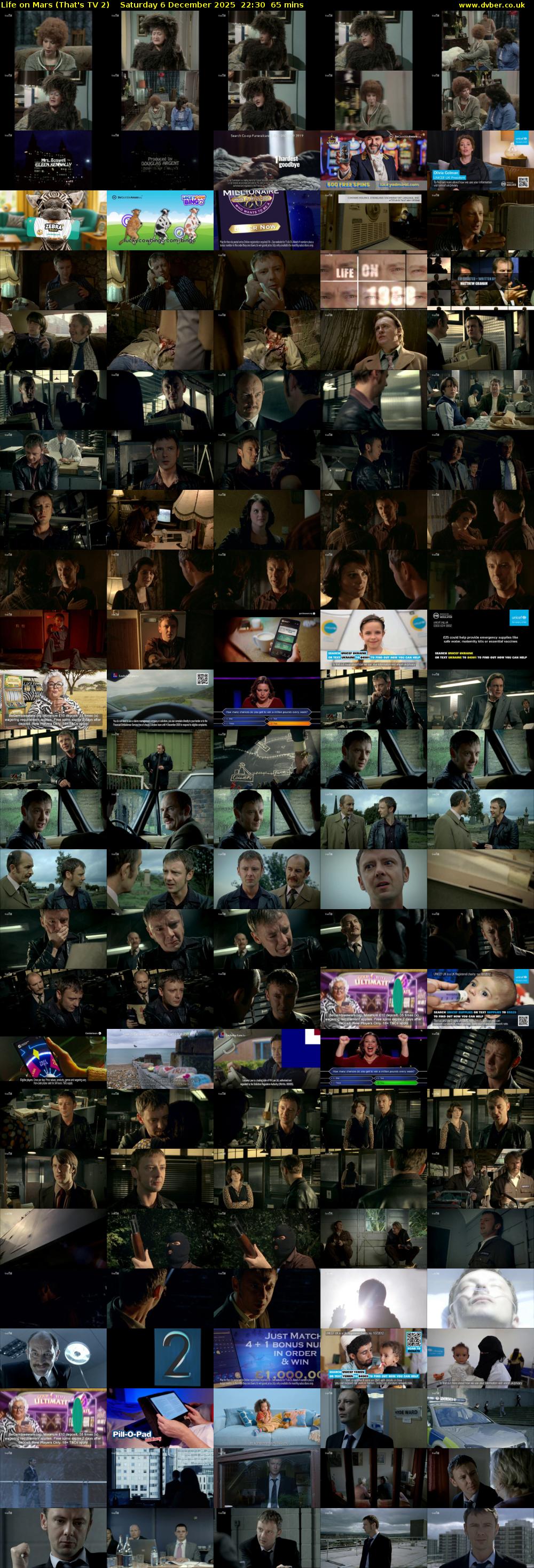 Life on Mars (That's TV 2) Saturday 6 December 2025 22:30 - 23:35