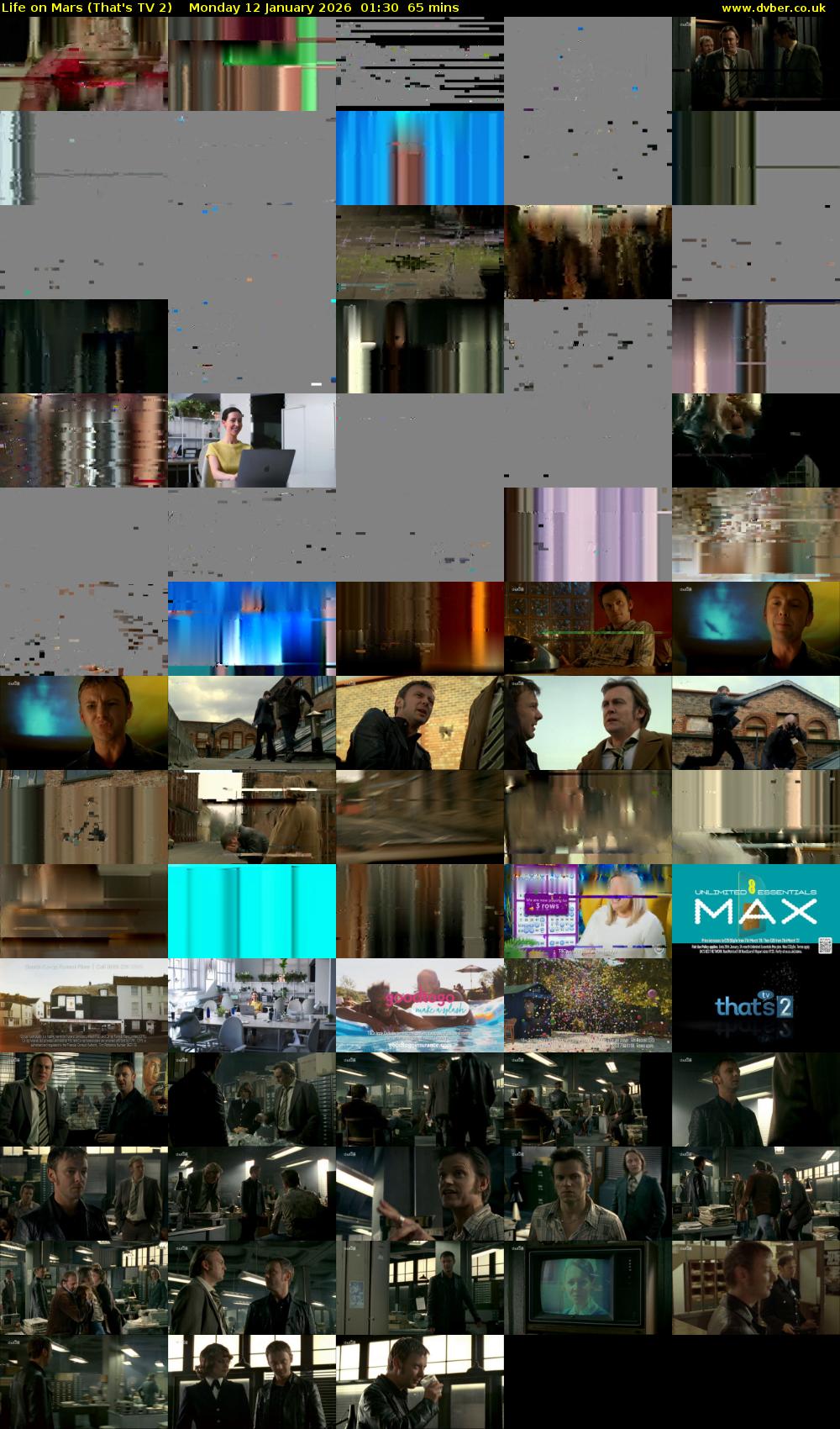 Life on Mars (That's TV 2) Monday 12 January 2026 01:30 - 02:35