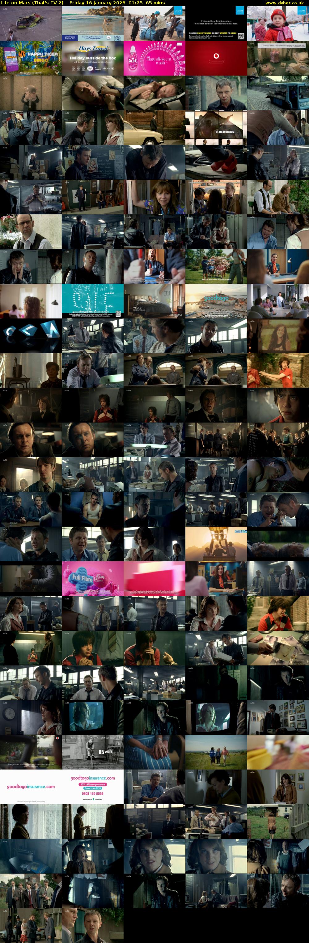 Life on Mars (That's TV 2) Friday 16 January 2026 01:25 - 02:30