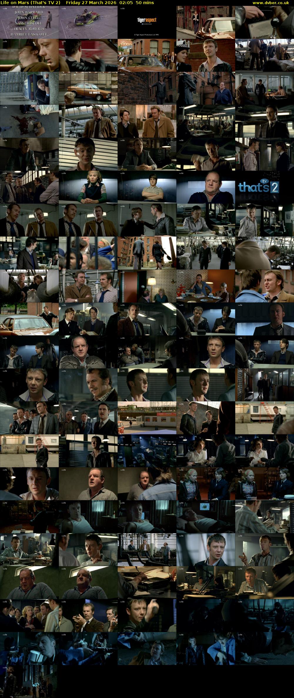 Life on Mars (That's TV 2) Friday 27 March 2026 02:05 - 02:55