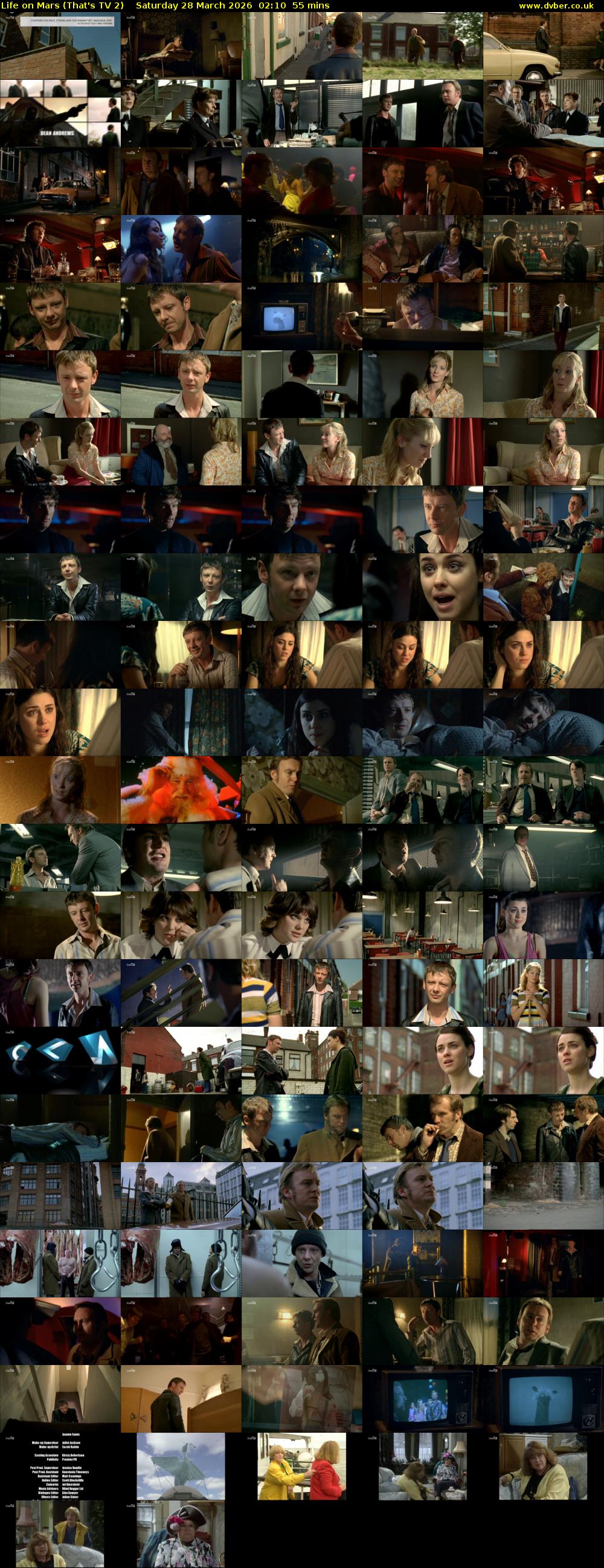 Life on Mars (That's TV 2) Saturday 28 March 2026 02:10 - 03:05