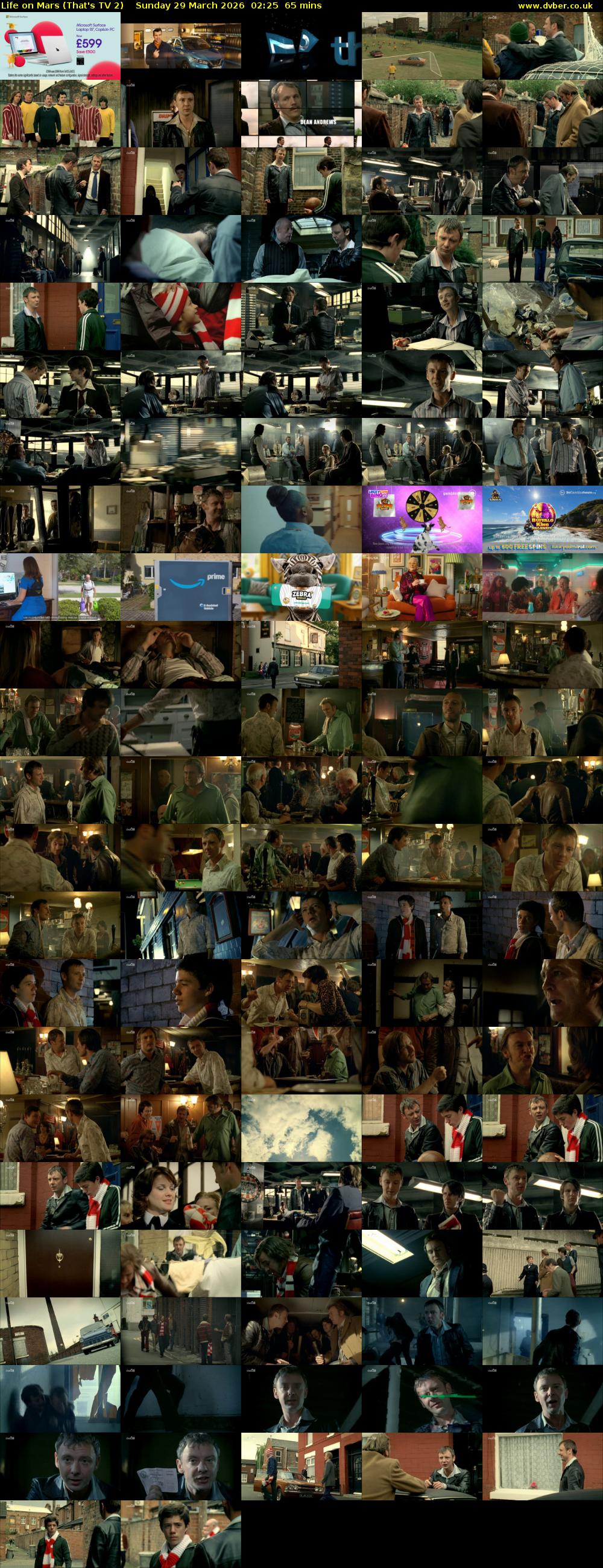 Life on Mars (That's TV 2) Sunday 29 March 2026 02:25 - 03:30