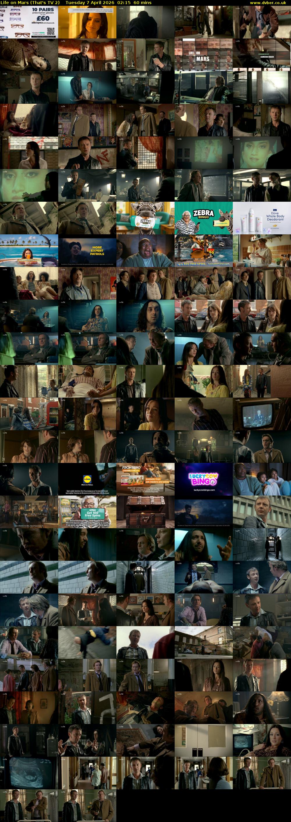 Life on Mars (That's TV 2) Tuesday 7 April 2026 02:15 - 03:15