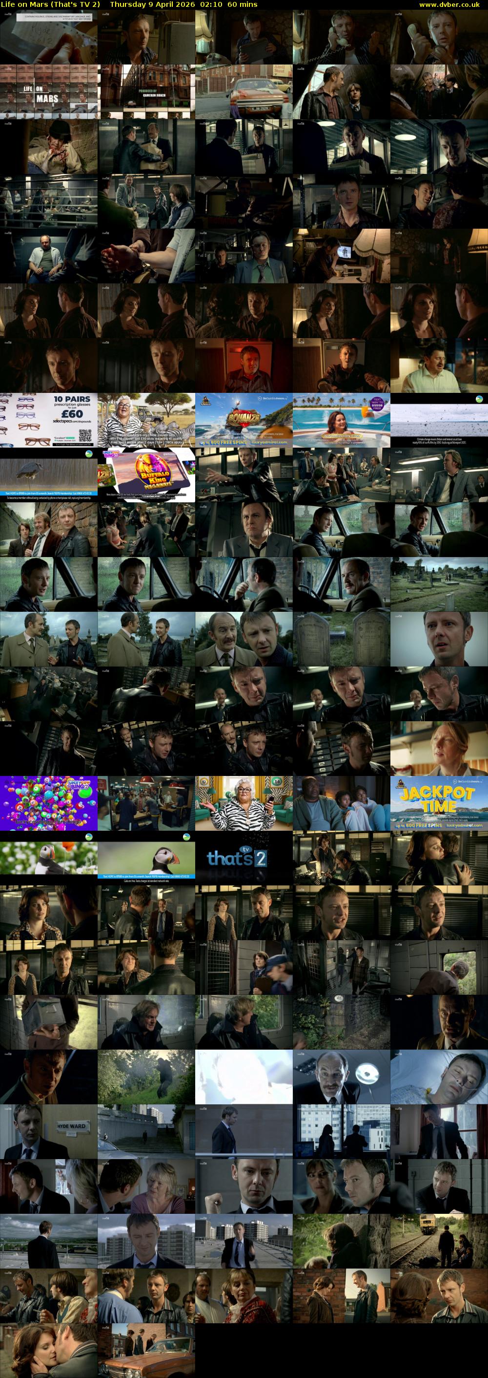 Life on Mars (That's TV 2) Thursday 9 April 2026 02:10 - 03:10