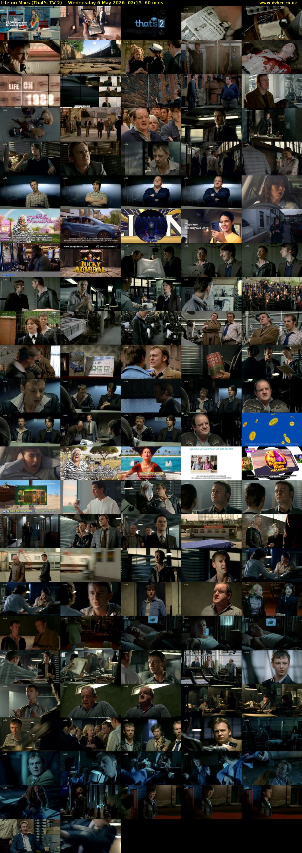 Life on Mars (That's TV 2) Wednesday 6 May 2026 02:15 - 03:15