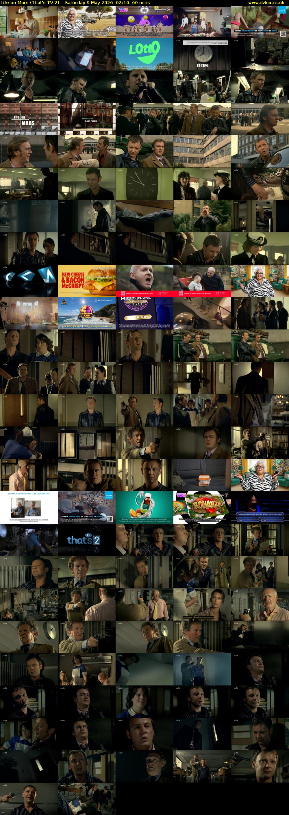 Life on Mars (That's TV 2) Saturday 9 May 2026 02:10 - 03:10