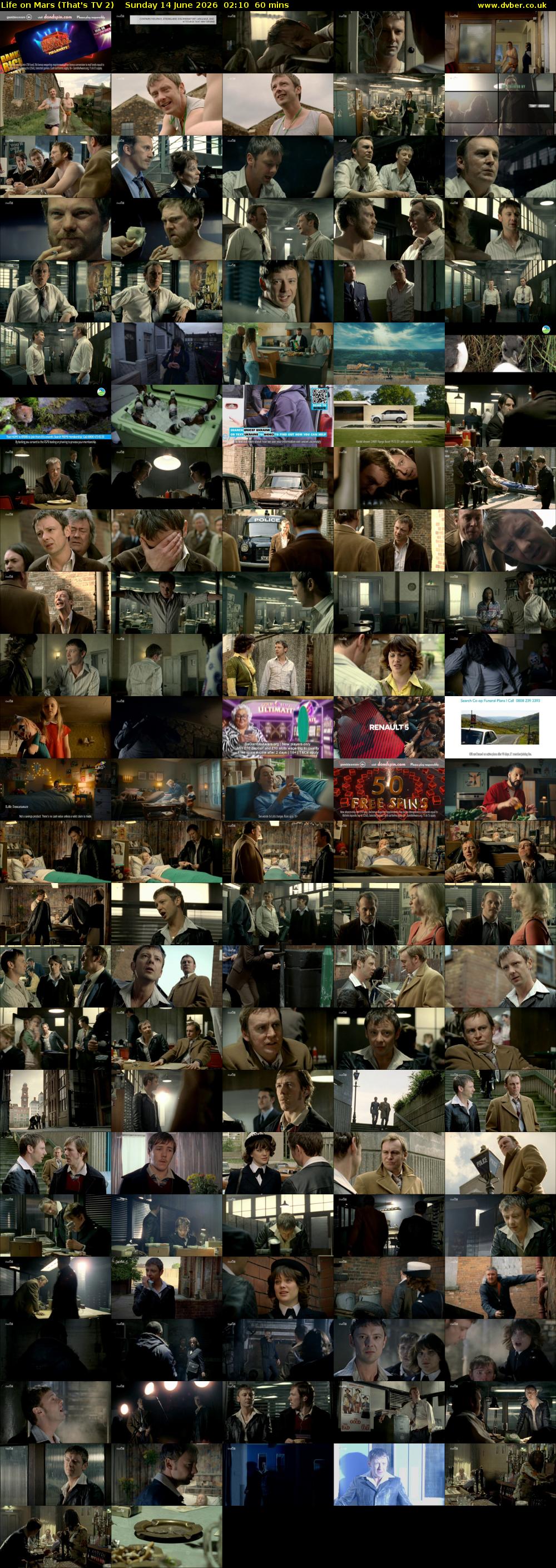 Life on Mars (That's TV 2) Sunday 14 June 2026 02:10 - 03:10